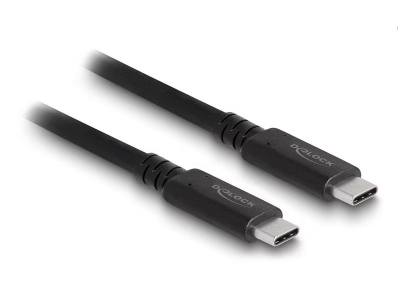 Delock USB4-Kabel 40 Gbps koaxial USB C - USB C 1.2 m