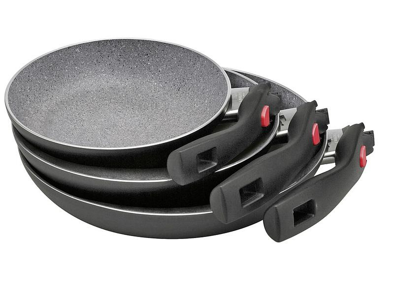 Ballarini Pfanne Click + Cook Granitium 3-teilig