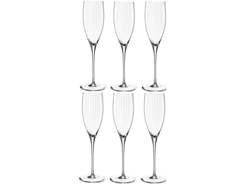 Leonardo Sektglas Poesia 250 ml, 6 Stück, Transparent