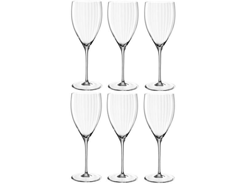 Leonardo Weissweinglas Poesia 350 ml, 6 Stück, Transparent