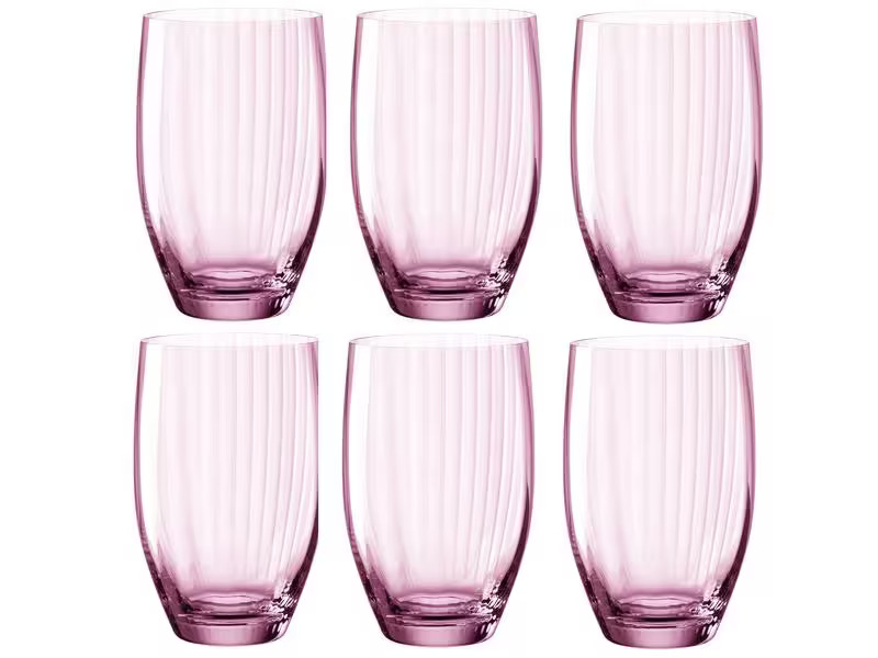 Leonardo Longdrinkglas Poesia 460 ml, 6 Stück, Rosa