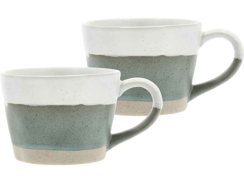 Villa Collection Universaltasse Evig 300 ml, 2 Stück, Grün/Weiss