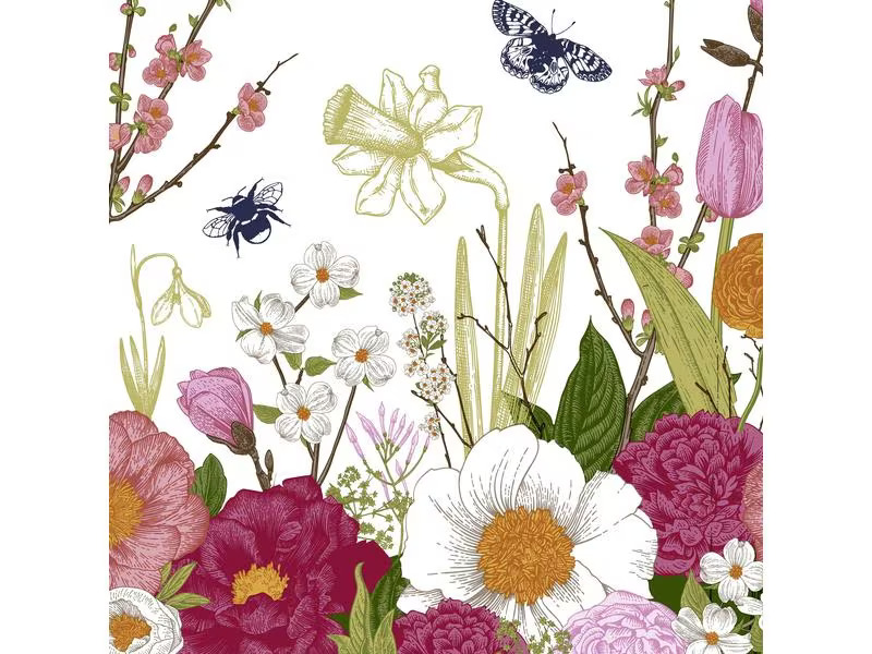 Paper + Design Papierservietten Spring Moment 33 cm x 33 cm, 20 Stück