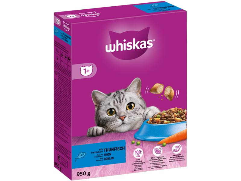 Whiskas Trockenfutter Adult Thunfisch, 950 g