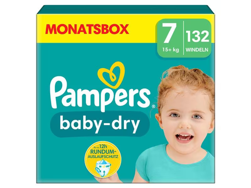 Pampers Windeln Baby Dry Extra Large Grösse 7