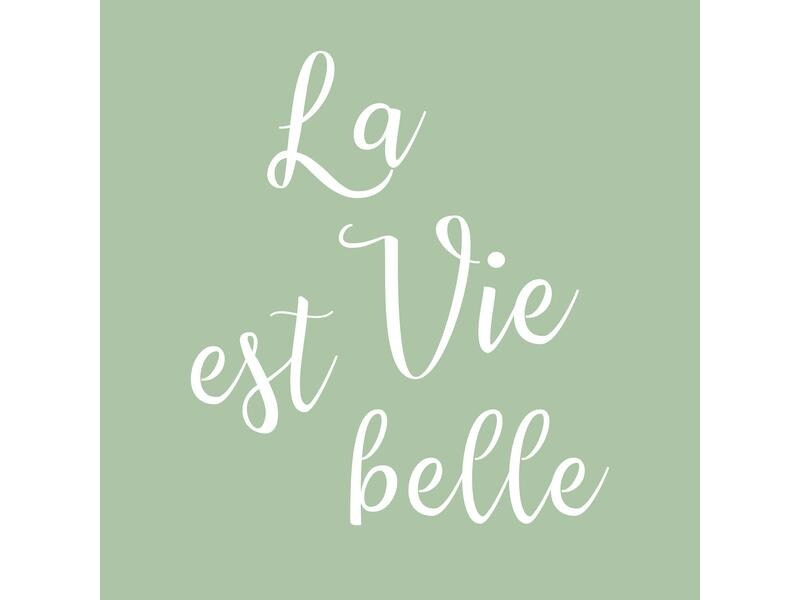 Braun + Company Papierservietten La vie est belle, 33 cm x 33 cm, 20 Stück