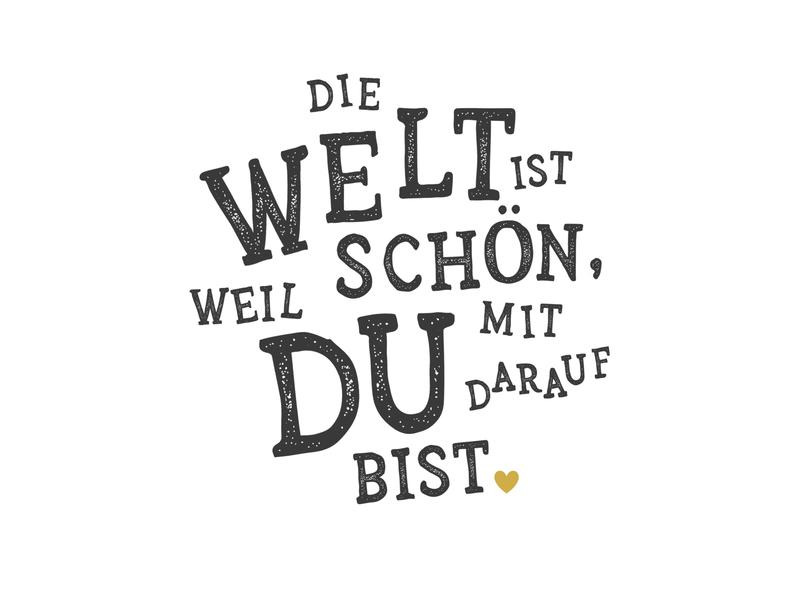 Braun + Company Papierservietten Die Welt ist schön, 33 cm x 33 cm, 20 Stück