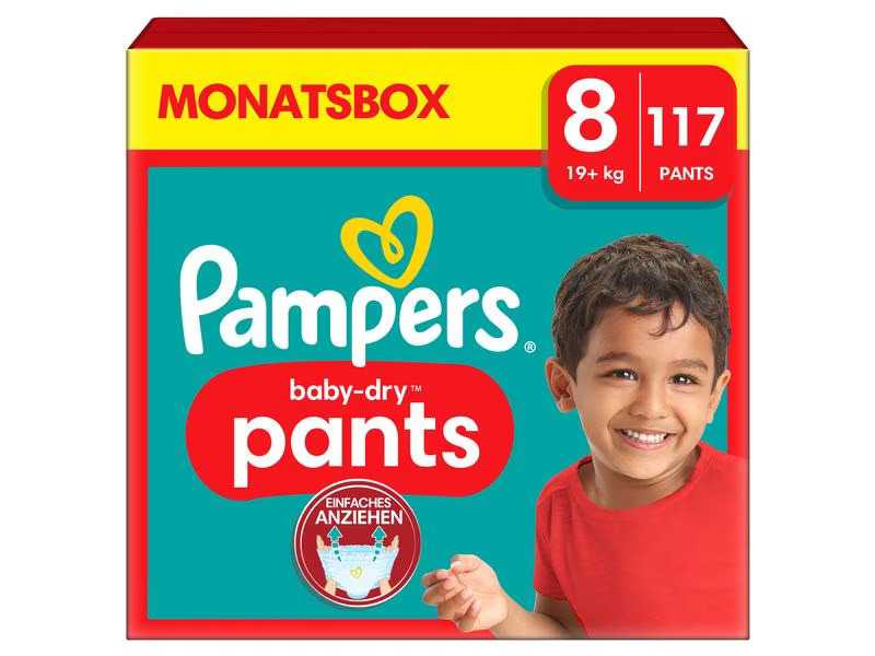 Pampers Windeln Baby Dry Pants Extra Large Grösse 8