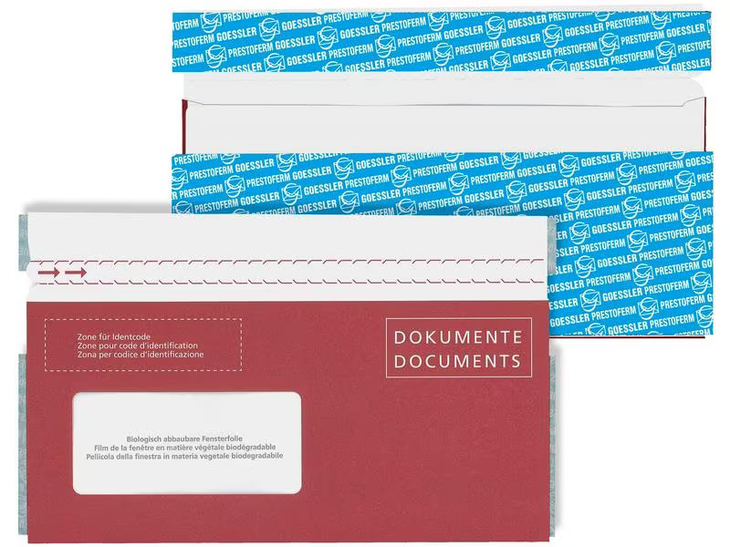 Goessler Dokumententasche Docufix FSC C6/5 Fenster links, 250 Stück