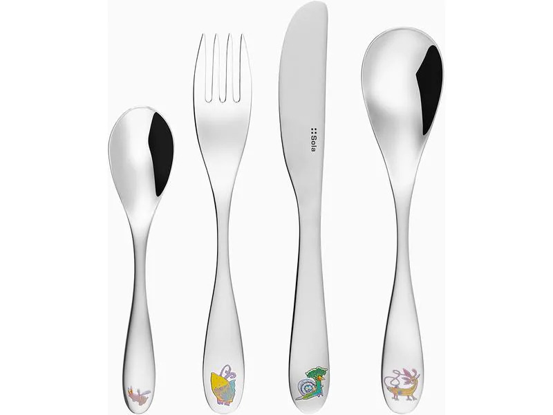 Sola Kinderbesteckset Kids World 2 , 4-tlg