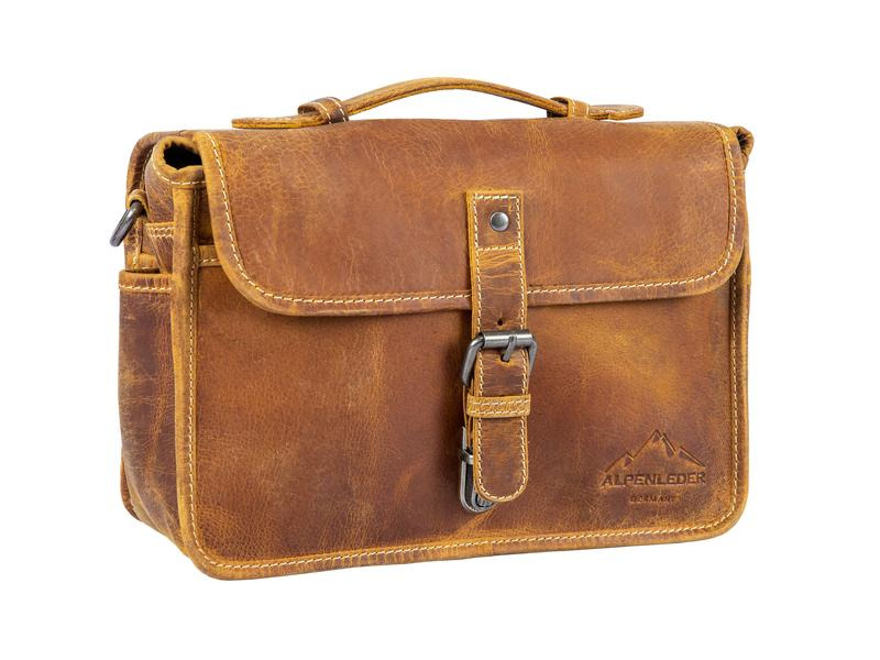 Alpenleder Kamera-Tasche Presse Beige
