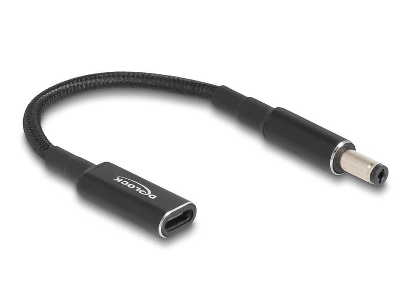 Delock Ladekabel USB-C zu 5.5 x 2.1 mm Stecker 15 cm