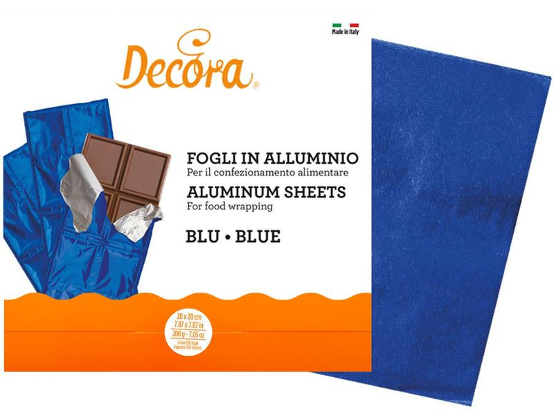 Decora Alufolie 20 cm x 0.2 m, Blau