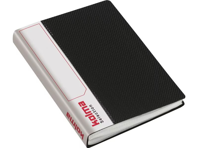 Kolma Sichtbuch Selection A6, 40 Taschen, Schwarz