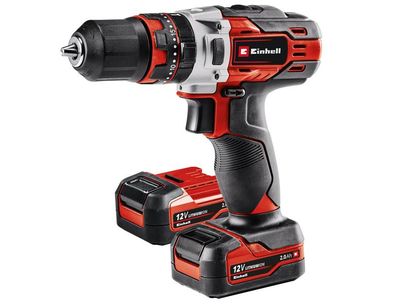 Einhell Akku-Schlagbohrschrauber TE-CD 12/1 Li-i 2x 2.0 Ah Kit