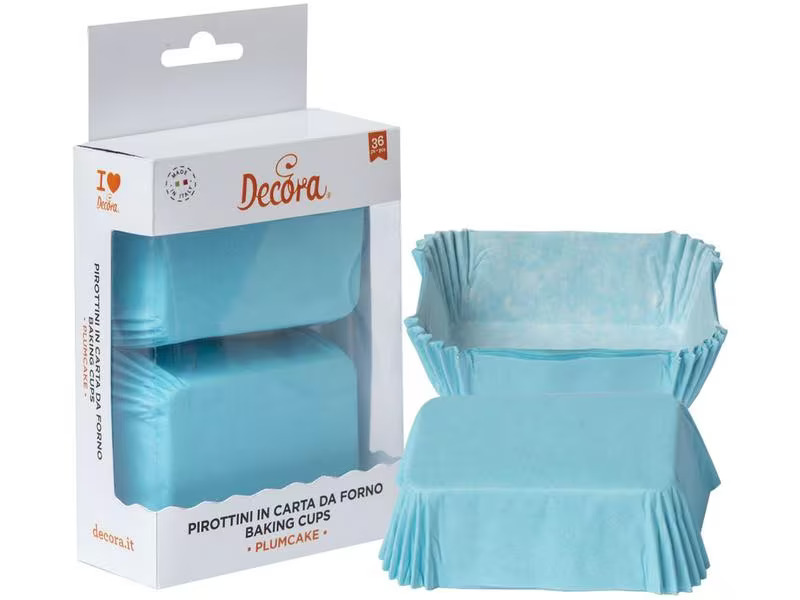 Decora Mini-Cake-Backform 36 Stück, Hellblau