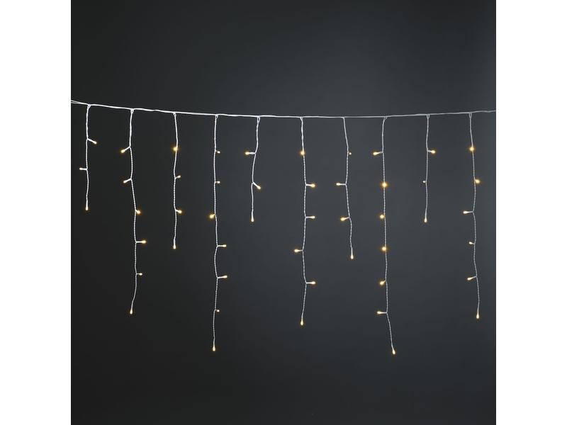 Konstsmide LED-Lichtervorhang Eisregen, 5 Meter, 200 LED