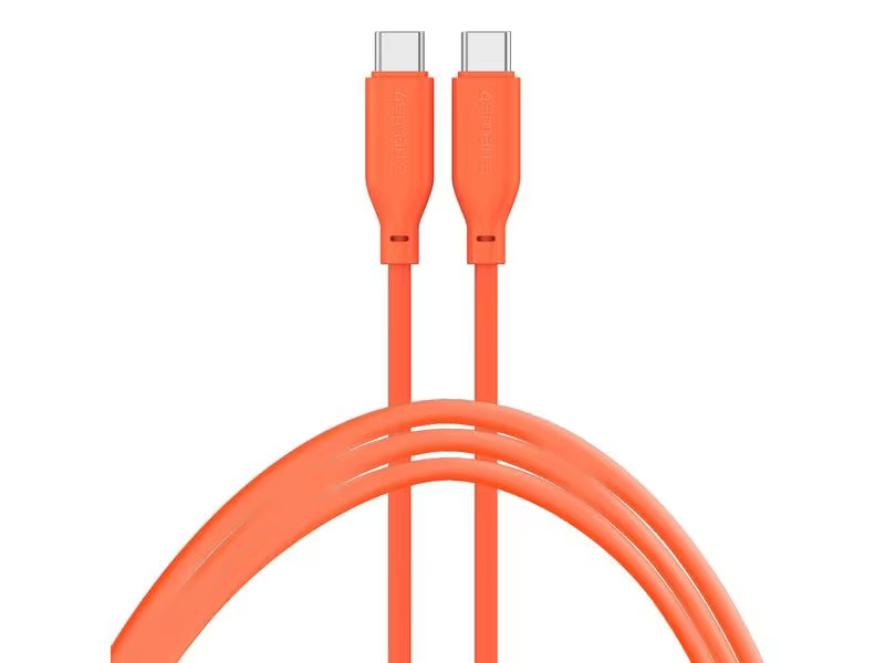 4smarts USB 2.0-Kabel Silikon High Flex USB C - USB C 1.5 m Orange