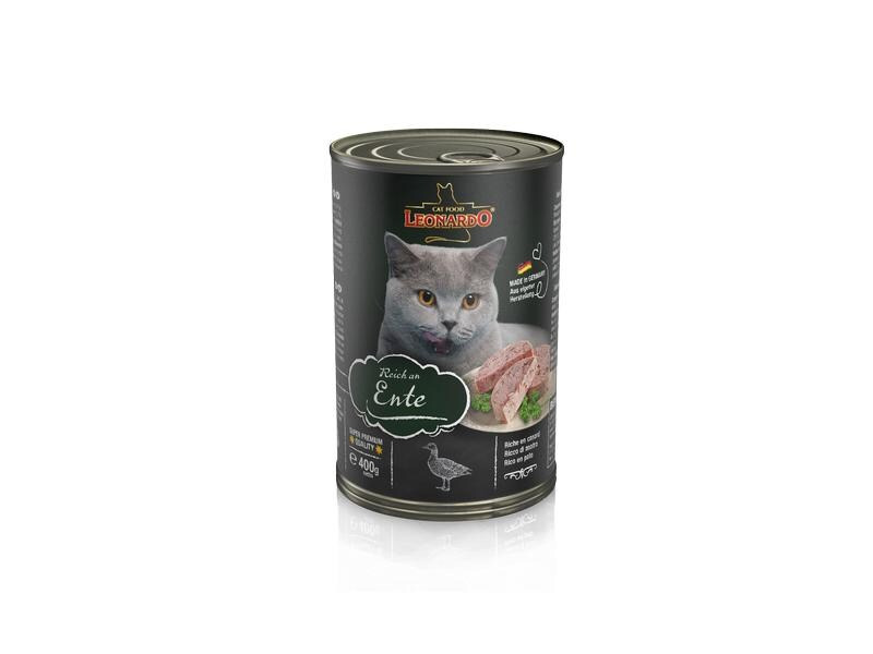 Leonardo Cat Food Nassfutter Reich an Ente, 400 g