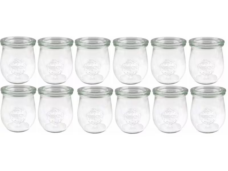 Weck Einmachglas 220 ml, 12 Stück