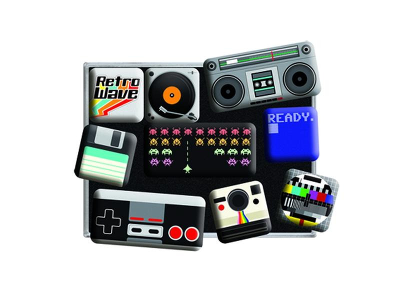 Nostalgic Art Magnet-Set Retro 1 Stück, Mehrfarbig
