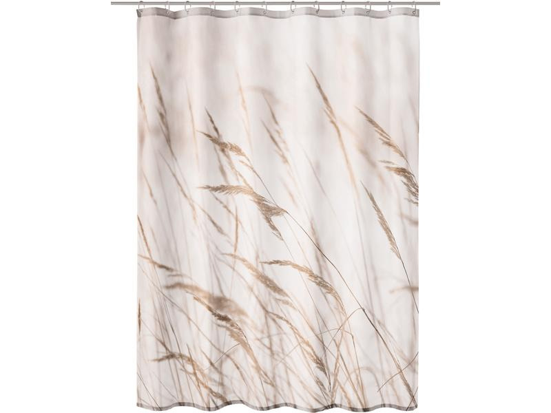 Kleine Wolke Duschvorhang Sylt 180 x 200 cm, Beige/Weiss