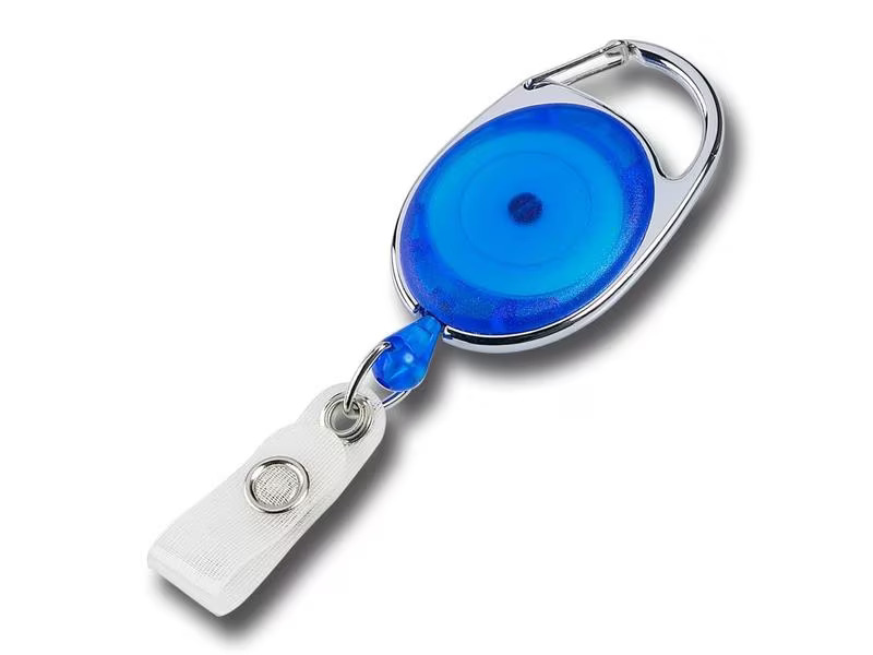 Diverse Ausweishalter Ovale Jojo 63 Blau, 10 Stück