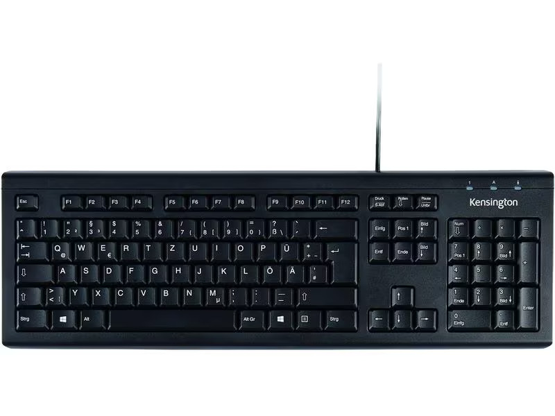 Kensington Tastatur Valu DE-Layout Schwarz