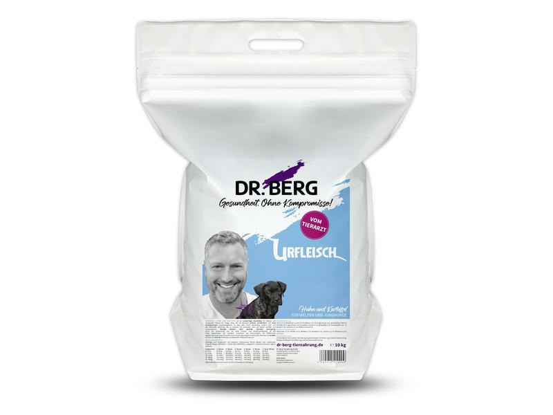 Dr. Berg Trockenfutter Urfleisch Puppy&amp;Adult Huhn und Kartoffel 10 kg