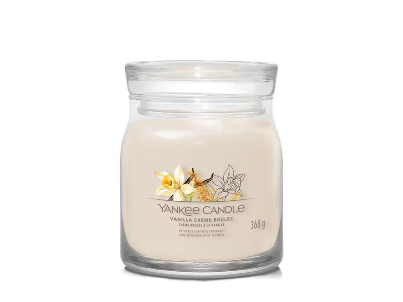 Yankee Candle Signature Duftkerze Vanilla Crème Brûlée Signature Medium Jar