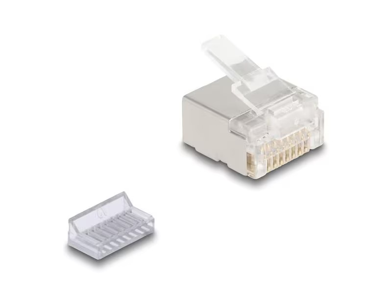 Delock Stecker RJ45, Cat.6A 100 Stück, Transparent