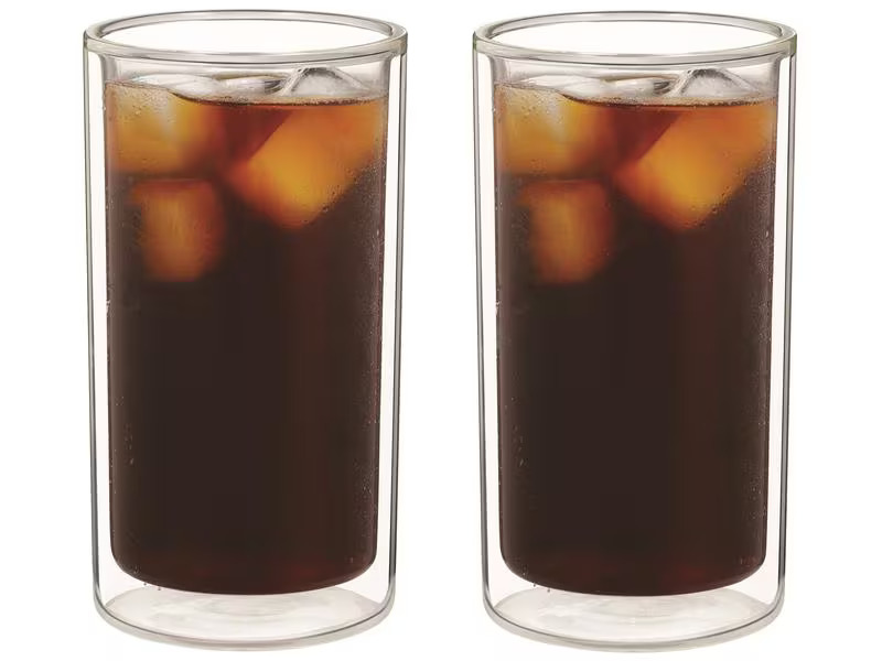 De'Longhi Kaffeebecher Cold Brew DLSC325 300 ml, 2 Stück, Transparent