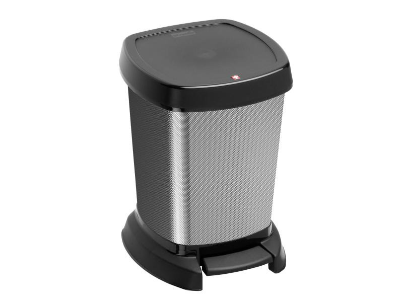 Rotho Kosmetikeimer Paso 6 l, Carbon metallic
