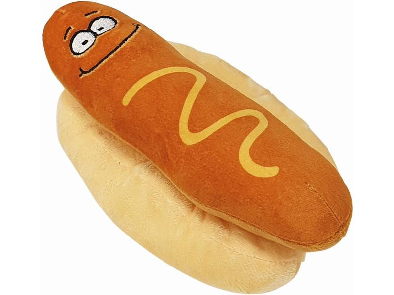 Nobby Hunde-Spielzeug Happy Food Hot Dog, 20 cm, Gelb