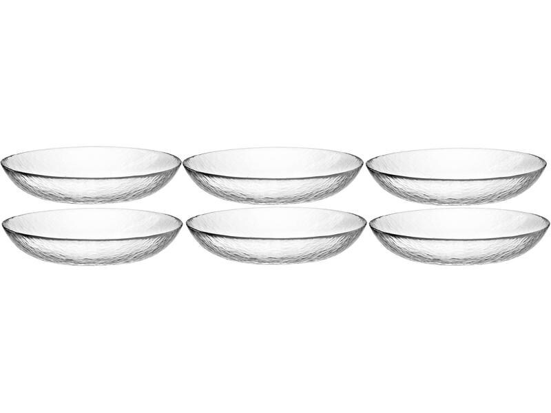 Leonardo Frühstücks- &amp; Dessertteller Attivo 6 Stück, Transparent