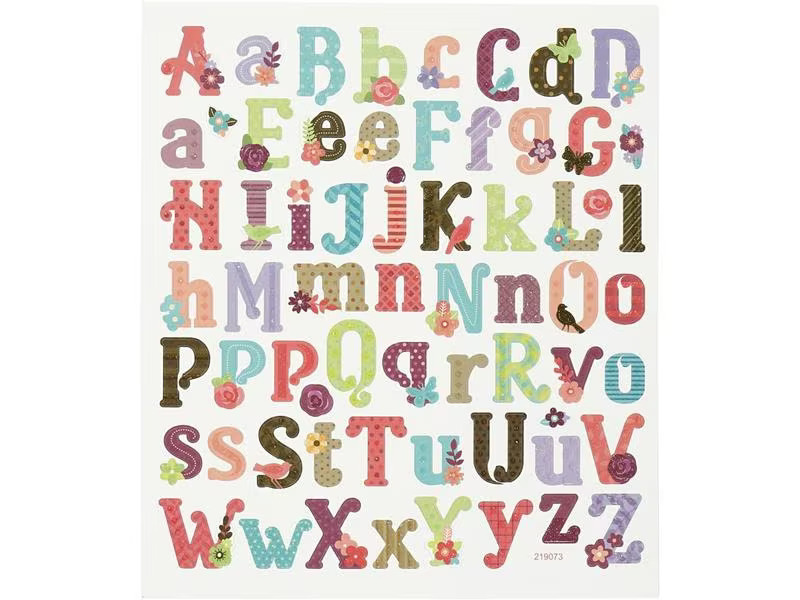 Creativ Company Motivsticker Alphabet 1 Blatt