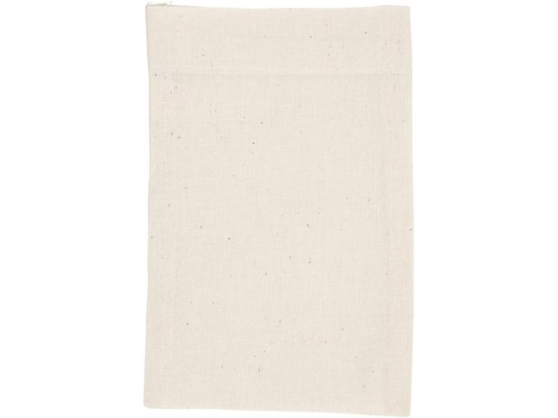 Creativ Company Stoffbeutel 15 x 20 cm, 4 Stück, Hellnatur