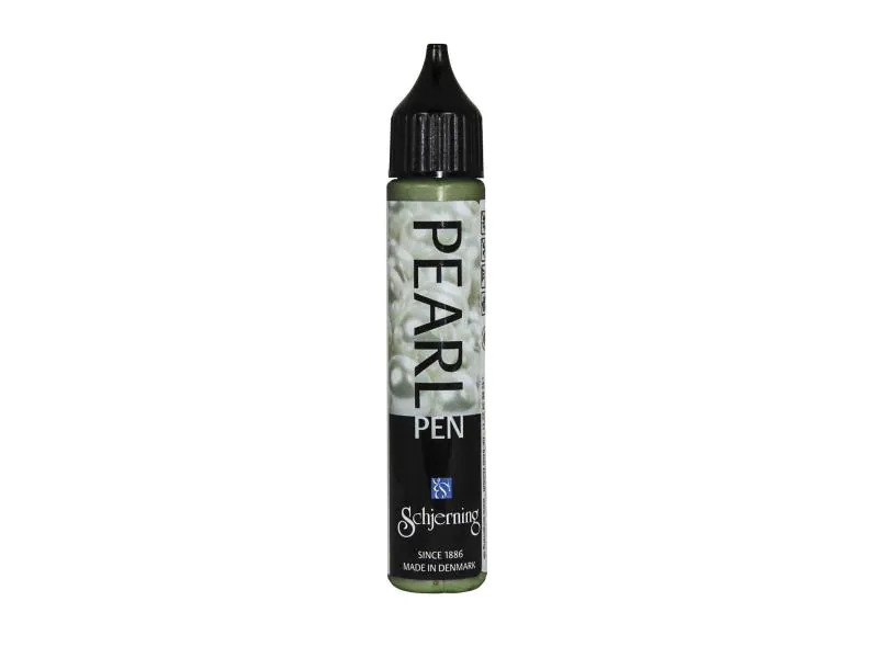Schjerning Perlentropfenfarbe Pearl Pen 28 ml, Khaki