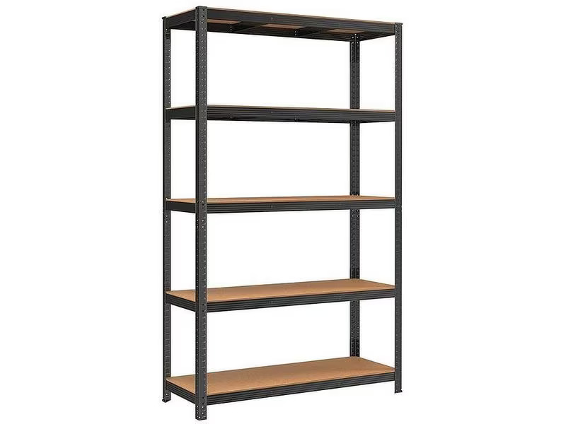 Songmics Regal 5 Ablagen Schwarz
