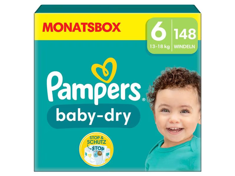 Pampers Windeln Baby Dry Extra Large Grösse 6