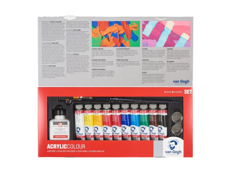 Van Gogh Acrylfarbe Kombi-Set, 40 ml, Mehrfarbig