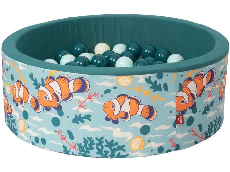 Knorrtoys Bällebad Soft Clownfish 150 Bälle beige/light mint/dark sea