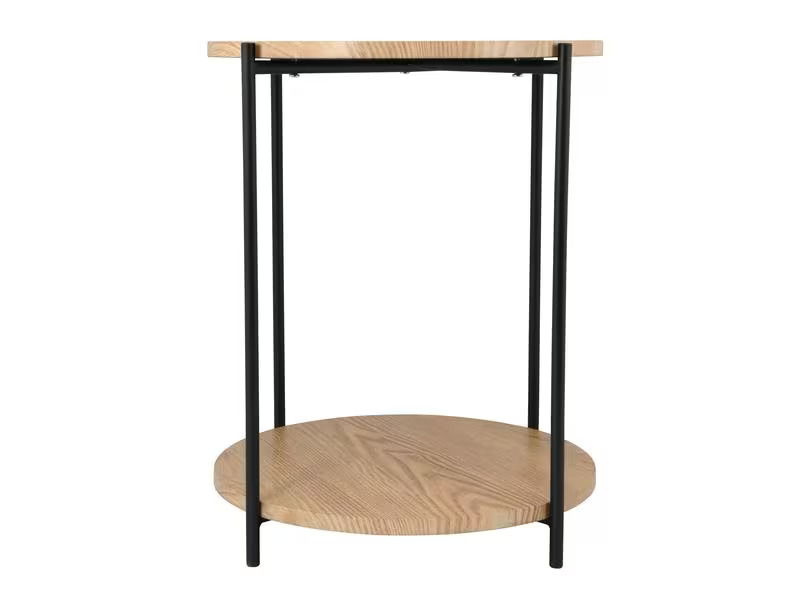 Schou Beistelltisch Ø 40 cm, Braun/Schwarz