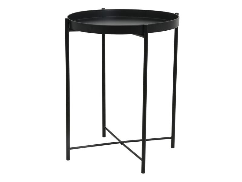 Schou Beistelltisch Ø 38 cm, Schwarz