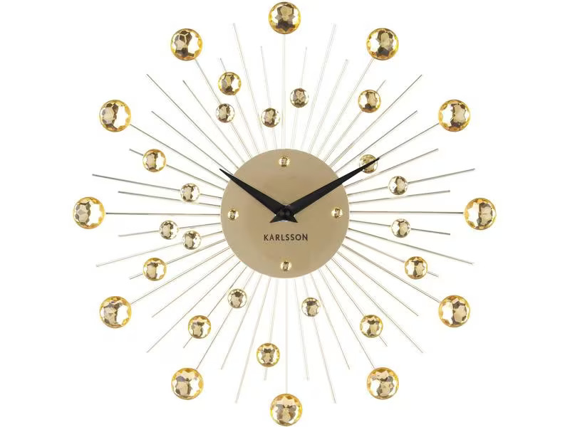KARLSSON Wanduhr Sunburst Medium Ø 30 cm, Gold