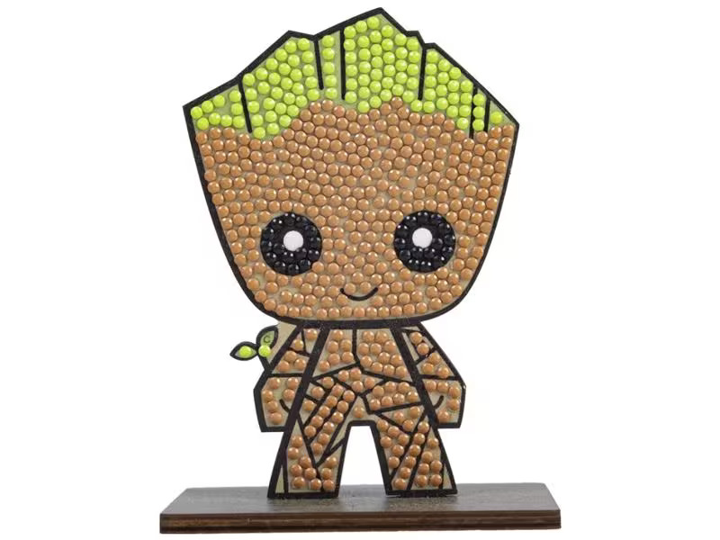 CRAFT Buddy Bastelset Crystal Art Buddies Marvel Groot Figur
