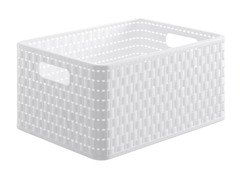 Rotho Aufbewahrungskorb Country 36,8 x 27,8 x 19,1 cm Weiss