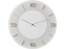 Kare Wanduhr Leonardo Ø 49 cm, Weiss