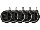 LC-Power Rollen LC-CASTERS-DRIFT 5er Set Chrom