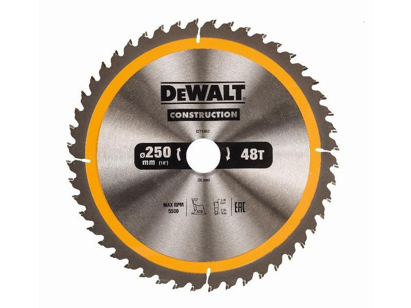 DeWalt Kreissägeblatt 250 x 30 mm, 48 WZ